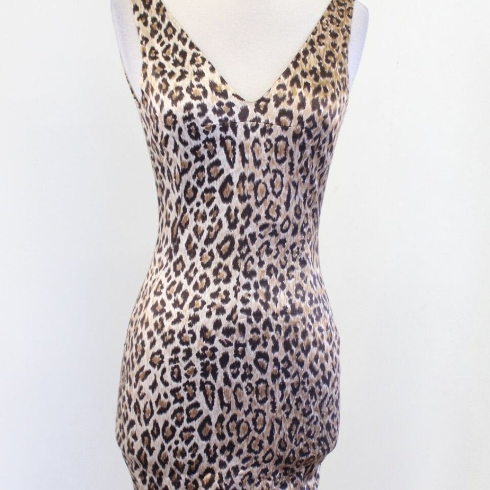 Dolce & Gabbana Vintage Leopard Sheath Dress